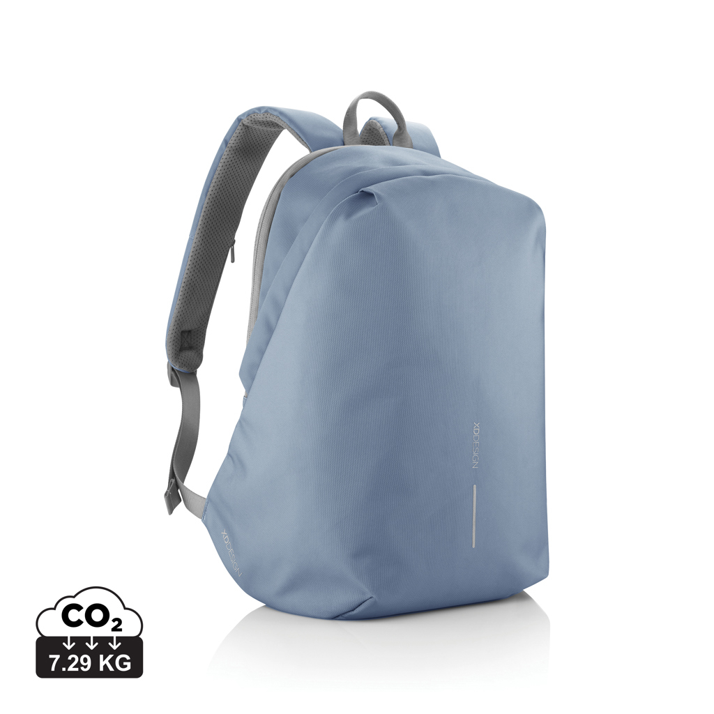 Sac à&nbsp;dos antivol personnalisé Bobby Soft bleu et gris
